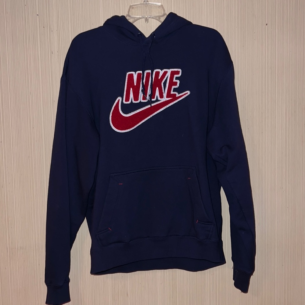 Large Navy Nike Hoodie